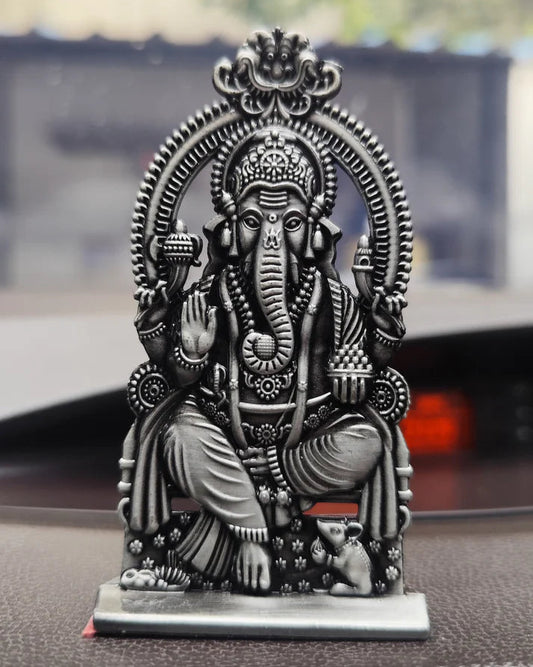 Lord Ganesha Idol with Arch – Antique Finish