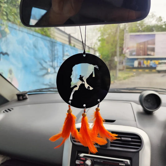 Chhatrapati Shivaji Maharaj On Hourse Car Hanging
