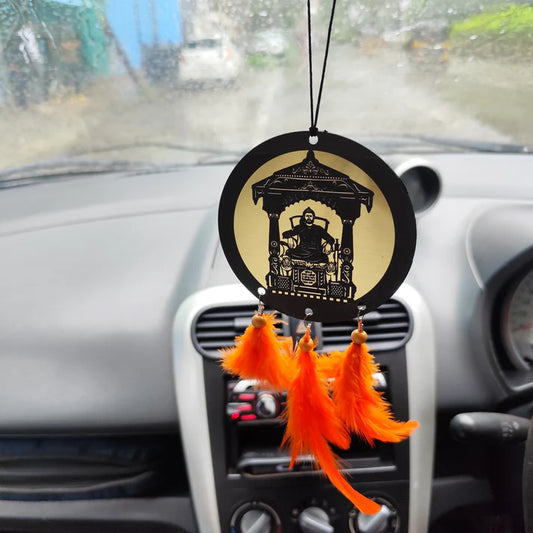 Chhatrapati Shivaji Maharaj Golden Car Hanging