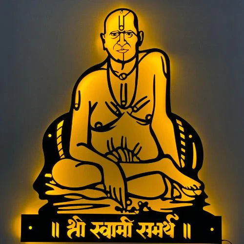 Swami Samarth LED Metal Wall Decor