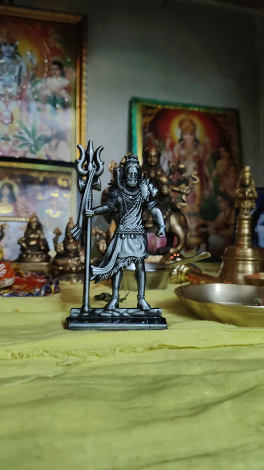 Resin Lord Shiva Statue for car Dashboard & Home Decor Idols