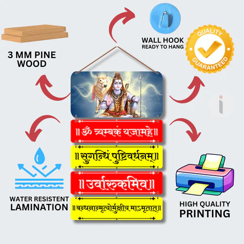 Om tryambakam yajamahe Wall Hanging