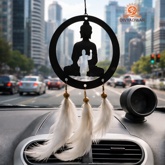 Gautam Buddha & D.R Baba Saheb Ambedkar Car Hanger